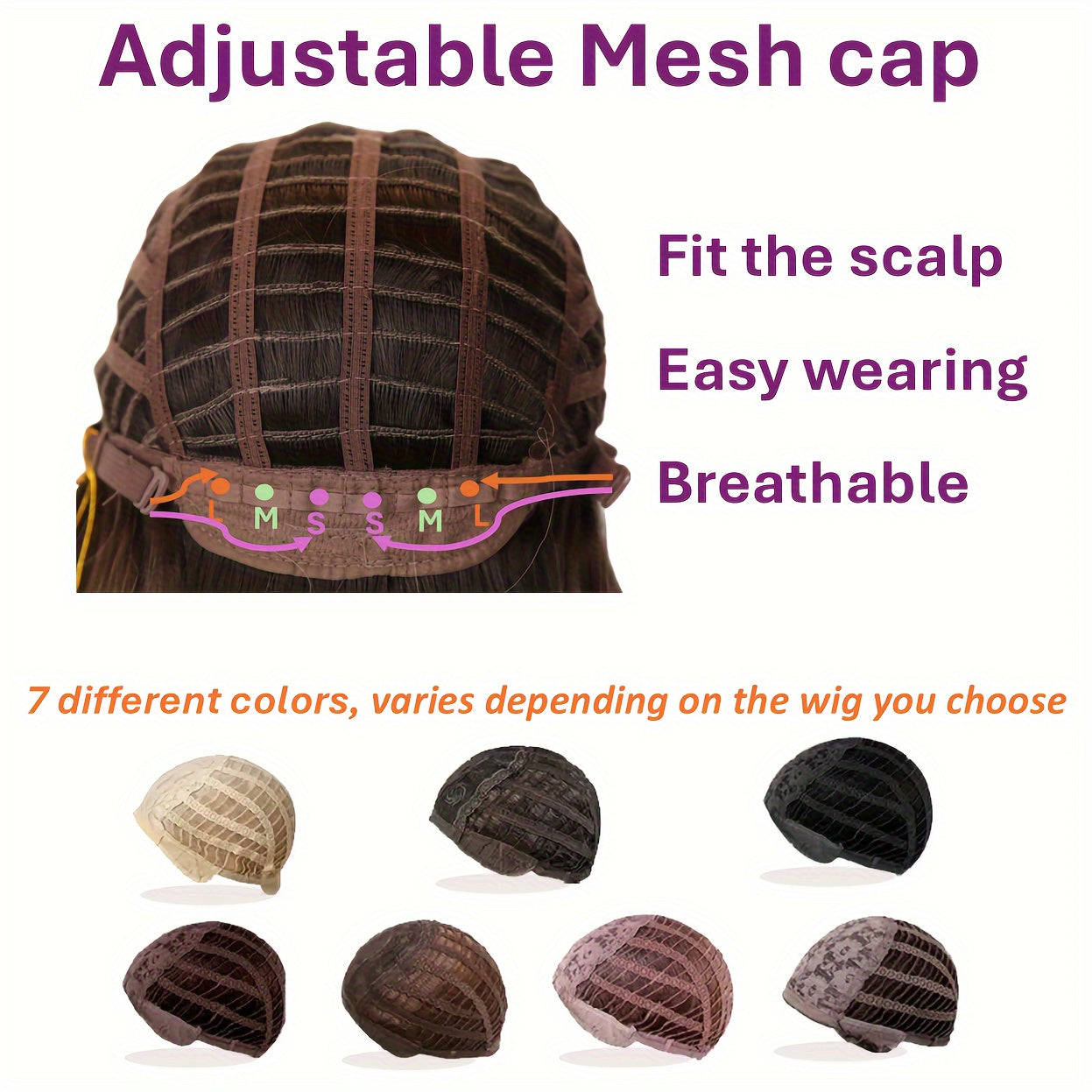 Rose Silk Mesh Wig Headpiece - Layered Bangs, Blonde Mechanism, Chemical Fiber, High Temperature, Matte Finish, Fashionable