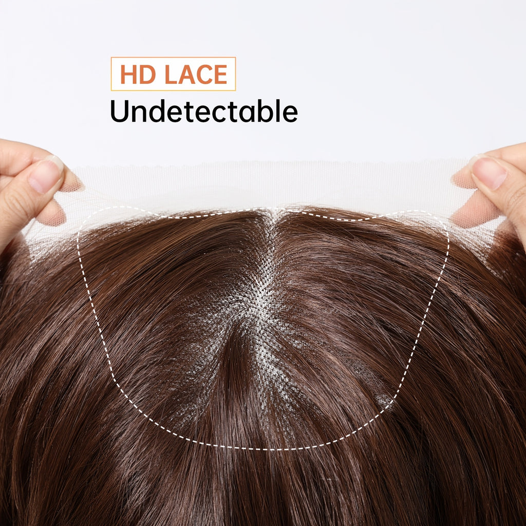 Haircube 13X6 HD Transparent Lace Front Wig, 22 Inches Long, Glueless Synthetic Hair Wig with 150% Density, Straight And Heat-Resistant Fibers Suitable for Everyday Use, Parties