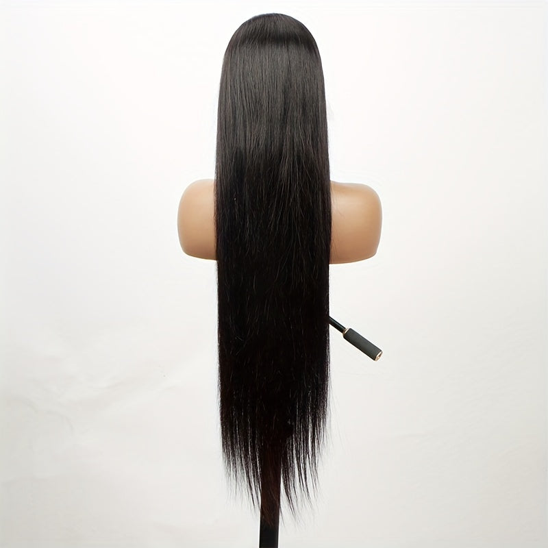 Transparent Lace Frontal Wigs for Women, Featuring a Glueless Straight Design in a 13X4 Size, Made from Human Hair for a Natural Look