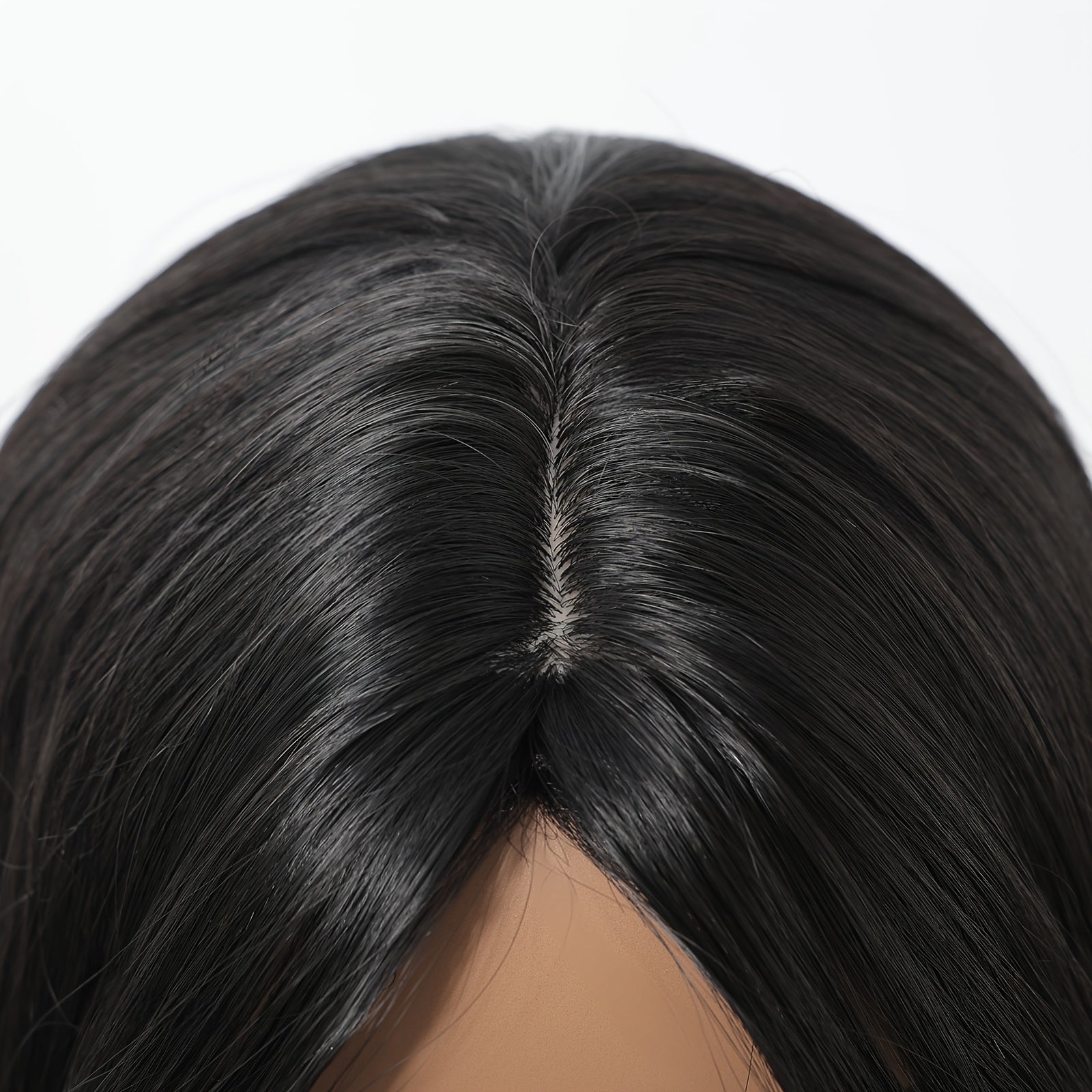 20 Inch Curly Hair Wig with Matte High-temperature, Eight Character Bangs, Medium to Long Curly Hair Wig, Black Wig, Rose Mesh Hat, Beginner Friendly And Comfortable Wig, Suitable for Dating Parties, Daily Commuting, Shopping, And Gatherings