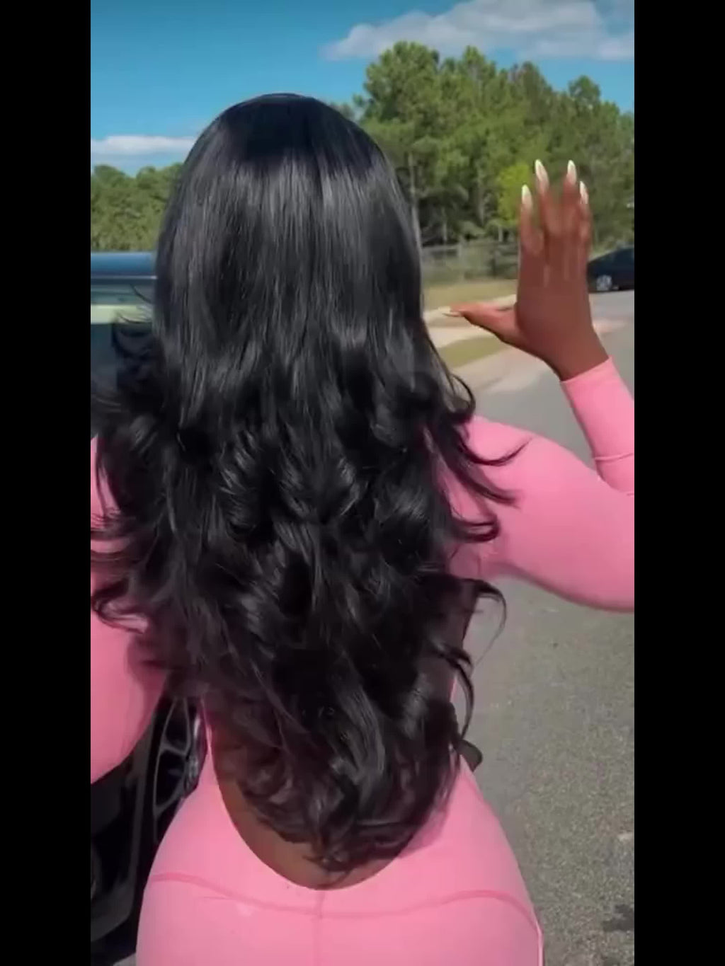 A 4X4 Glueless Body Wave Human Hair Wig Featuring 250% HD Lace, Designed As a Full Cuticle Wavy Lace Frontal Wig. It Includes Full Edges, a Side Part, And Is Suitable for Women, Complete with Baby Hair And a Pre-Plucked Hairline