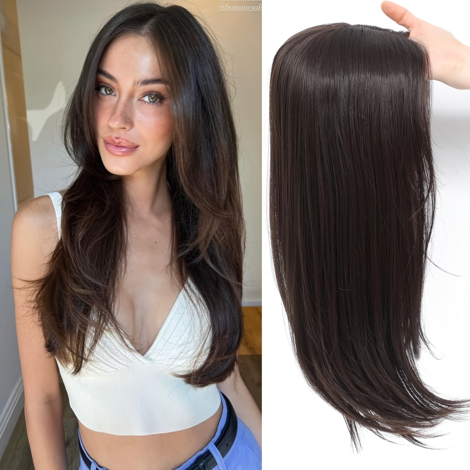 20 Inch 360° 3D Straight Hair Topper | 6\