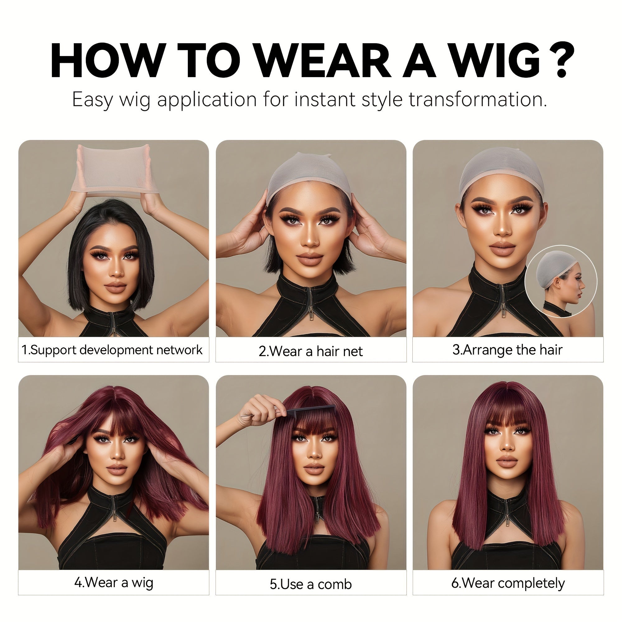12-inch Women's Elegant Gray Bangs Curly Wig with High-Temperature Synthetic Fiber & Rose Net - Body Gray Hair Suitable for Cosplay, Parties, Daily Wear - -Resistant Wig for Skin Tones & Occasions