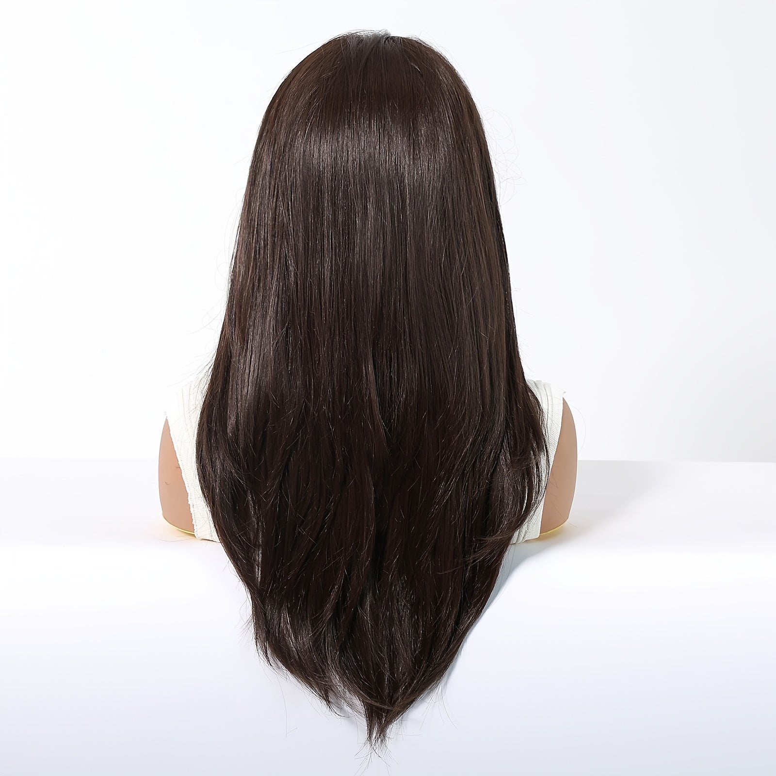 Haircube 13X6 HD Transparent Lace Front Wig, 22 Inches Long, Glueless Synthetic Hair Wig with 150% Density, Straight And Heat-Resistant Fibers Suitable for Everyday Use, Parties